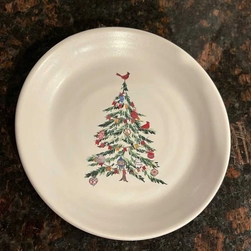 Pottery barn Christmas in the country small plates 2 styles of each eight plates